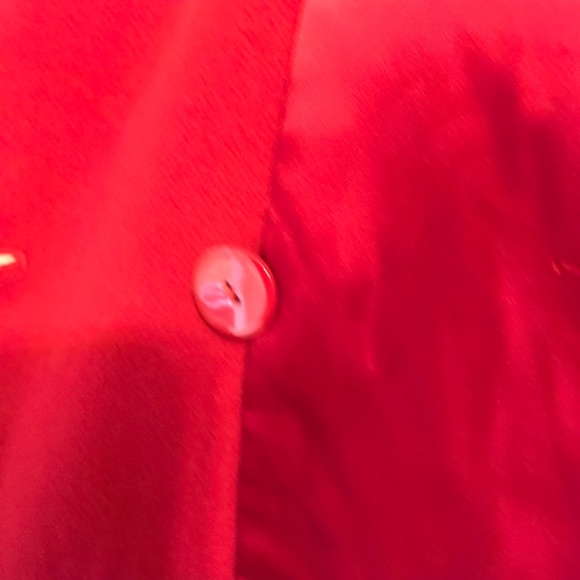 LL Bean red wool cashmere blend pea coat - Picture 16 of 16